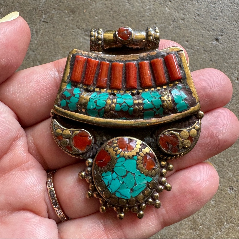Handmade Nepalese pendant for a necklace